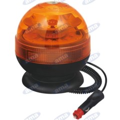 Feu tournant à LED 12-24V base magnétique 138x127mm machine agricole automotrice tracteur | NewgardenAgri.com