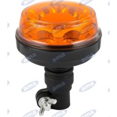 Faro giratorio led base flexible h 152mm L 119mm máquina agrícola autopropulsada 12-24V | NewgardenAgri.com