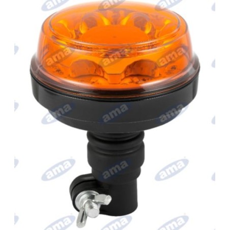 Faro giratorio led base flexible h 152mm L 119mm máquina agrícola autopropulsada 12-24V | NewgardenAgri.com