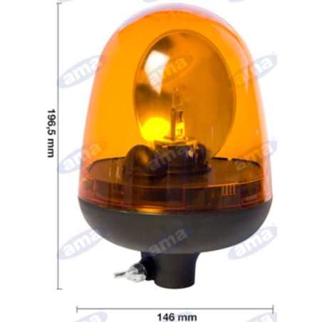 Girofaro serie ONE 12/24V attacco imbuto 196,5x146mm macchina agricola semovente | NewgardenAgri.com