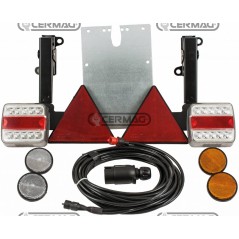 LED lights kit mounted on tilting support for agricultural machine | NewgardenAgri.com