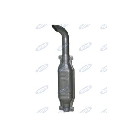 Muffler with small curved extension diameter 40mm L1025mm for agricultural tractor | NewgardenAgri.com