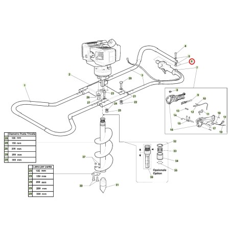 ORIGINAL ACTIVE selbstsichernde Mutter Erdbohrer Modelle tdu 155 020289 | NewgardenAgri.com