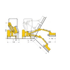 Débroussailleuse hydraulique avec bras BS62 PROCOMAS pour tracteur 15 Hp | NewgardenAgri.com