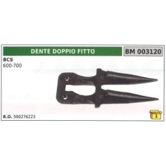 Dente doppio fitto per trattore agricolo BCS 600 700 | NewgardenAgri.com