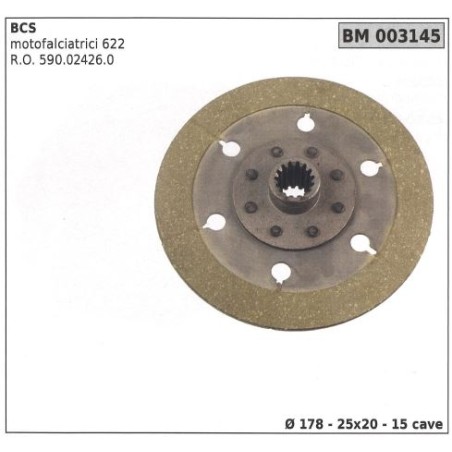 Disque d'embrayage pour motofaucheuses BCS 622 003145 | NewgardenAgri.com