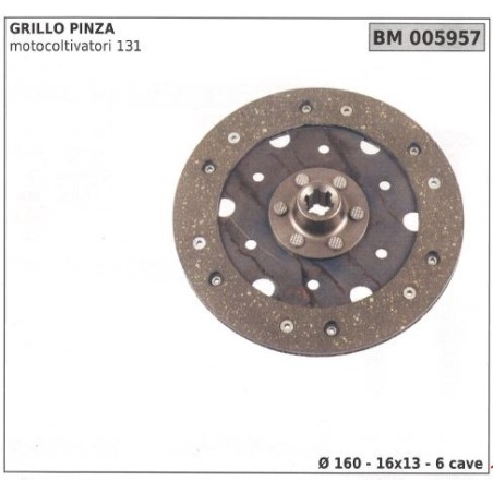 Clutch disc for GRILLO motor cultivator 131 005957 | NewgardenAgri.com