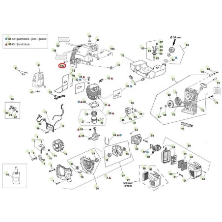 Distanziale ottone ORIGINALE ACTIVE trivella modelli t143 - t152 020560 | NewgardenAgri.com