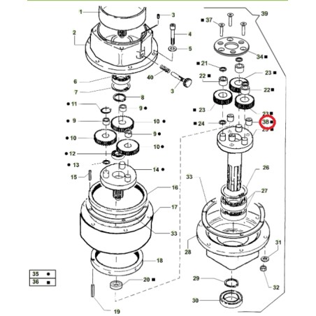 Distanziale rinforzo a disco ORIGINALE ACTIVE trivella modelli t143 - t152 022734 | NewgardenAgri.com