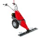 NIBBI FC120S mower with Emak K800H OHV 182cc petrol engine including tiller wheels