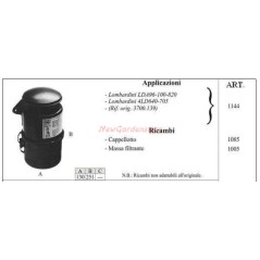 LOMBARDINI Oil bath air filter for LDA96 motor cultivator 100 820 1144 | NewgardenAgri.com