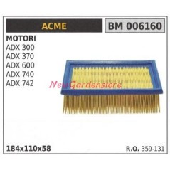 Air filter ACME engine motor cultivator ADX 300 370 600 740 742 006160 | NewgardenAgri.com