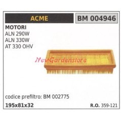 Air filter ACME engine motor cultivator ALN 290W 004946 | NewgardenAgri.com