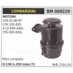 Air filter and support LOMBARDINI motor cultivator LDA91 LDA96 LDA97 3700.139 | NewgardenAgri.com