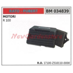 Filtro aria e supporto motore RATO montato su motozappa R 100 R100 034839 | NewgardenAgri.com