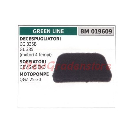 Filtro aria GREEN LINE decespugliatore soffiatore motopompa 019609 | NewgardenAgri.com