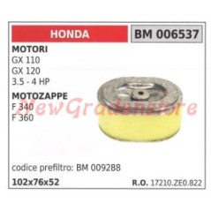 Filtro aria HONDA motore GX 110 120 3.5 e 4 HP motozappa F 340 360 17210ZE0882 | NewgardenAgri.com