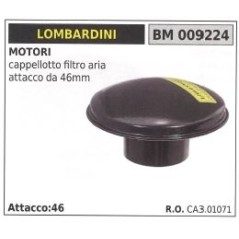 Air filter LOMBARDINI motor cultivator air filter cap 46 mm connection | NewgardenAgri.com