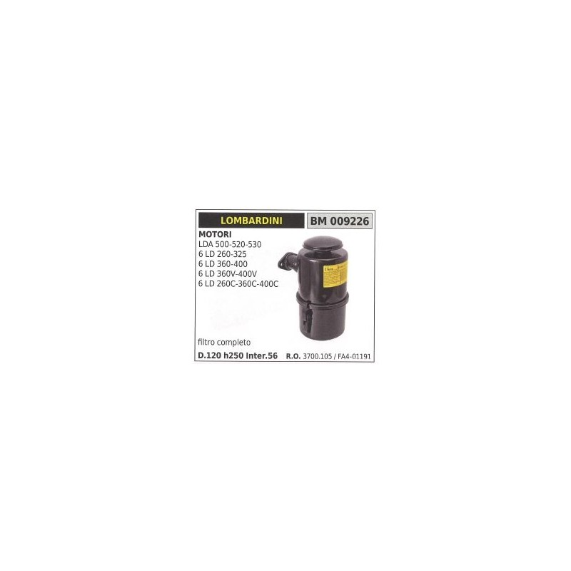 LOMBARDINI Motorgrubber LDA 500 520 530 Luftfilter