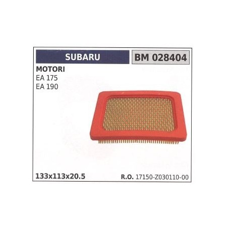 Filtro de aire SUBARU para motor de gasolina para motoazada EA175 190 028404 | NewgardenAgri.com