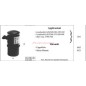 LOMBARDINI oil filter for LDA500 503 520 1191 walking tractor