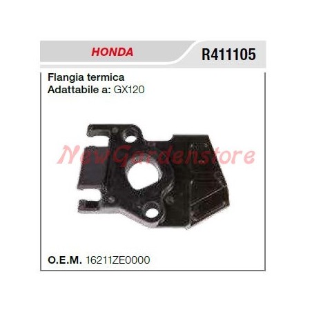 HONDA thermal intake flange GX120 R411105 | NewgardenAgri.com