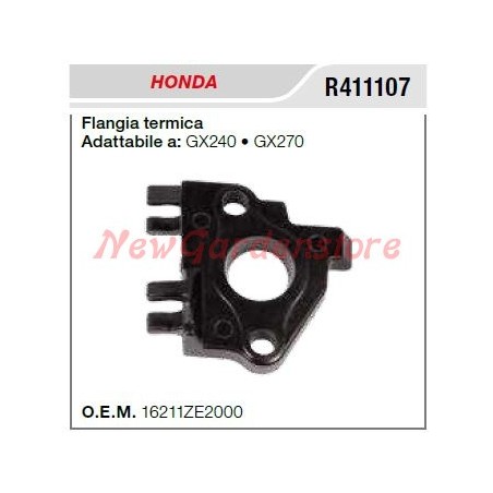 Brida térmica bomba motor HONDA GX240 270 R411107 | NewgardenAgri.com