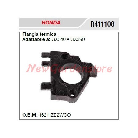 Flangia termica aspirazione HONDA motopompa GX340 390 R411108 | NewgardenAgri.com