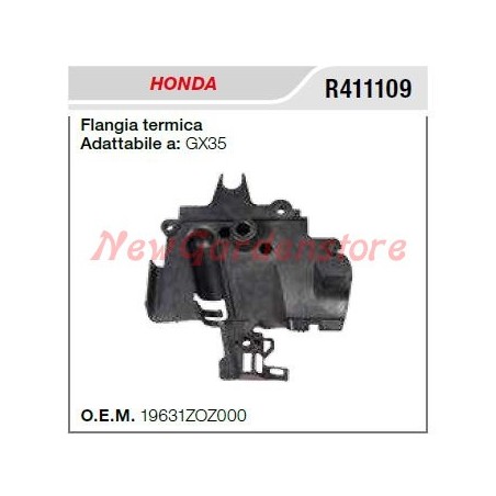 HONDA Motorpumpe GX35 R411109 Thermoflansch, Ansaugung | NewgardenAgri.com