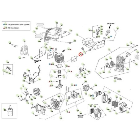 Guarnizione aspirazione cilindro ORIGINALE ACTIVE trivella t143 - t152 020344 | NewgardenAgri.com