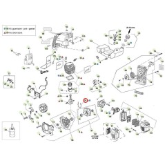 ORIGINAL ACTIVE Bürstenmäher und Bohrer t143 Modelle 020030 Dichtung für Motorgehäuse | NewgardenAgri.com