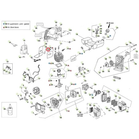 ORIGINAL ACTIVE t143 - t152 Schalldämpfer-Abstandsdichtung 021648 | NewgardenAgri.com