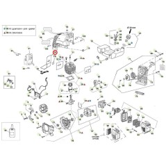 Joint d'échappement de débroussailleuse ORIGINAL ACTIVE 6.5 tarière t152 023955 | NewgardenAgri.com