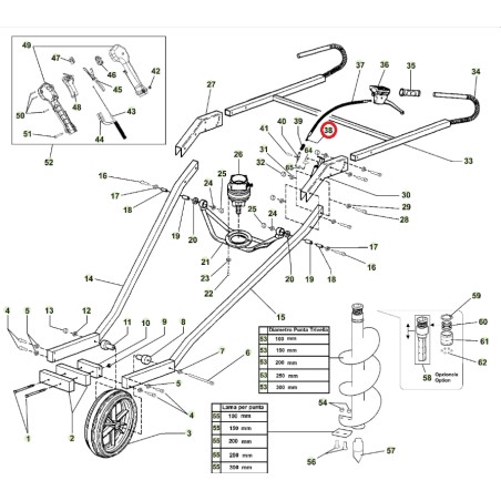 ORIGINAL ACTIVE t152 Modelle Erdbohrergriff 020778 | NewgardenAgri.com