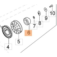 Motor pump blower pulley coupling models BV300 WP30 WP300 56550021R OLEOMAC | NewgardenAgri.com