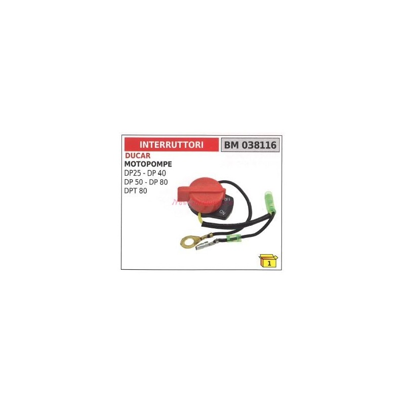 Interrupteur DUCAR motopompes DP 25 40 50 80 DPT 80 038116