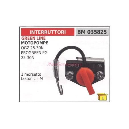 Motobomba GREEN LINE QGZ 25 30N Interruptor PROGREEN PG 25 30N 035825 | NewgardenAgri.com