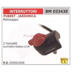 Interruttore PUBERT motore motozappa 2 morsetti occhiello+faston cil.M 033438 | NewgardenAgri.com