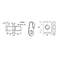 Kit for agricultural tractor cab door lock | NewgardenAgri.com