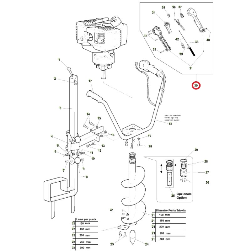 ORIGINAL ACTIVE 22 mm accelerator kit for auger models t143 - t165 022179