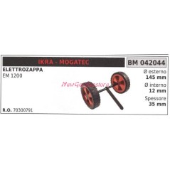 IKRA electric motor hoe wheel kit EM 1200 042044 | NewgardenAgri.com