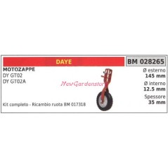 Kit de montage et roue DAYE motofaucheuse DY GT02 02A 028265 | NewgardenAgri.com