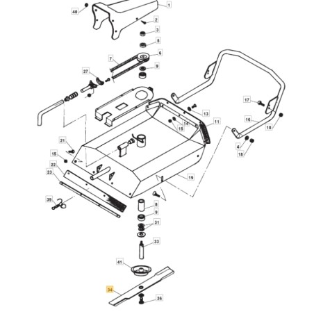 Geflügelte Klinge 53cm ORIGINAL STIGA Motorhacke CRONO 95 B - MANOR 95 H 118800026/0 | NewgardenAgri.com