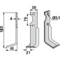 Lama destra motocoltivatore compatibile 350-019 AGRIA NH16548