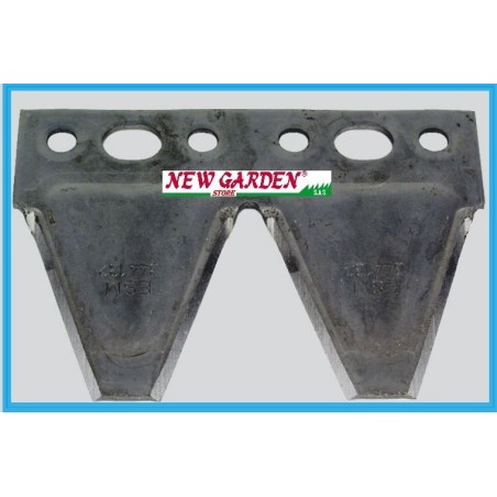 Double rivet mower bar blade 90-241 ESM BUSATIS 344 1270 | NewgardenAgri.com