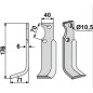 Cuchilla motocultora izquierda compatible 350-292 GOLDONI 14192 motocultor