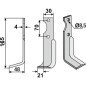 Motor cultivator blade compatible 350-018 AGRIA NH16548