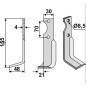 Cuchilla escarificadora compatible 350-679 AGRIA 1250-271 29