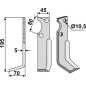 Blade hoe right motor cultivator tiller GOLDONI length 195 mm