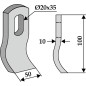 Rotationsfräse Deichsel kompatibel 350-498 HEMOS 100mm